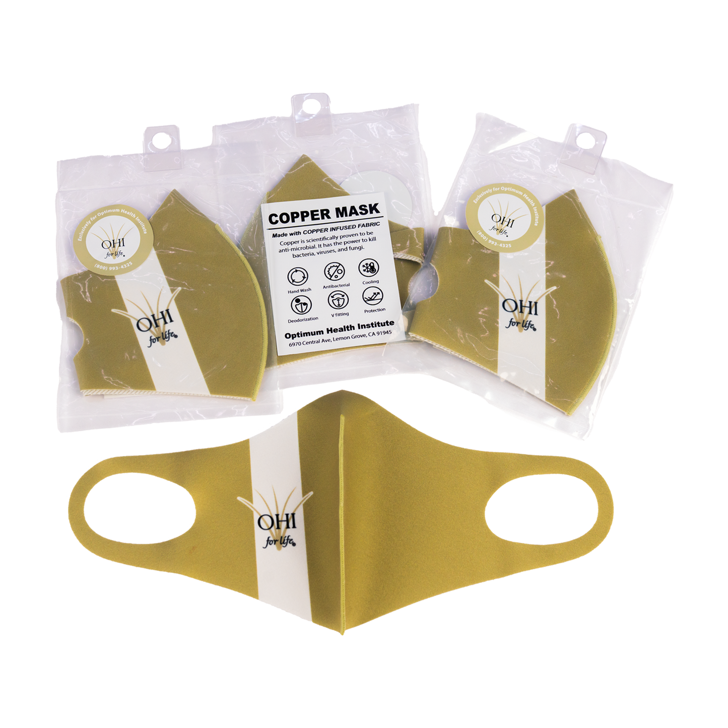 OHI Logo Copper Face Mask