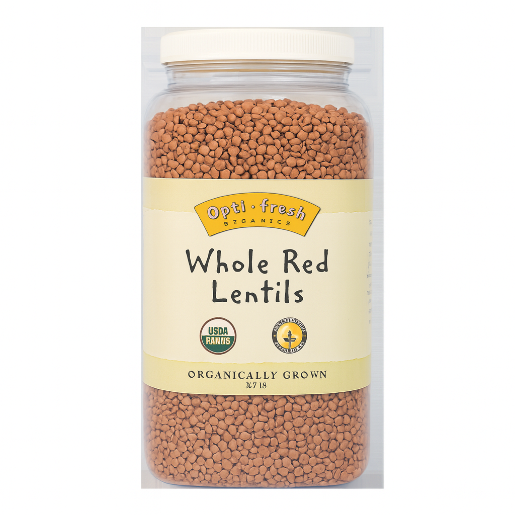 Opti-fresh® Farms Whole Red Lentils – 6.5 lbs (USDA Organic)