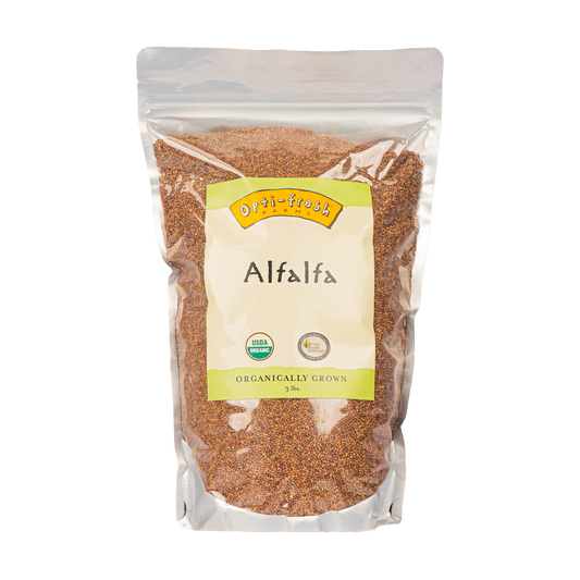 Opti-fresh® Farms Alfalfa Seeds – 3.0 lbs (USDA Organic)