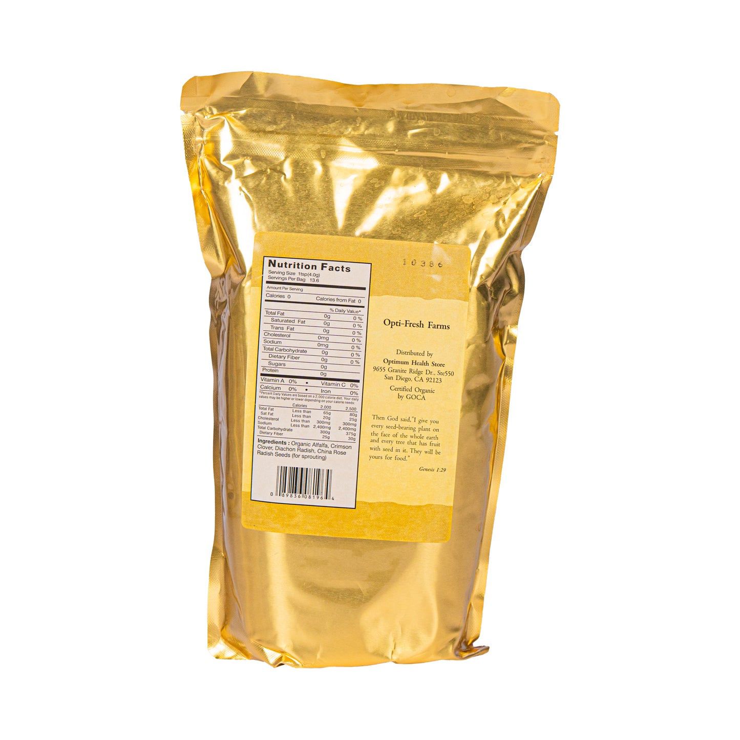 Opti-fresh® Farms Alfalfa Plus Mix – 3.0 lbs (USDA Organic)