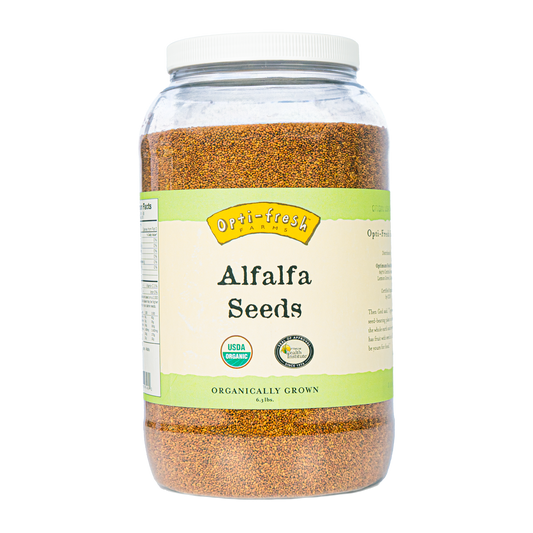 Opti-fresh® Farms Alfalfa Seeds – 6.3 lbs (USDA Organic)