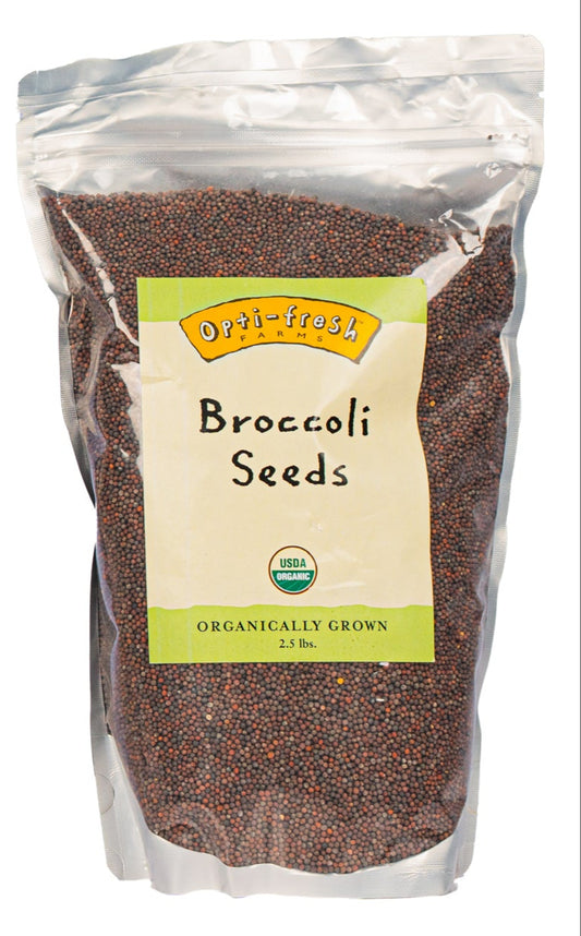 Opti-fresh® Farms Broccoli Seeds – 2.5 lbs (USDA Organic)