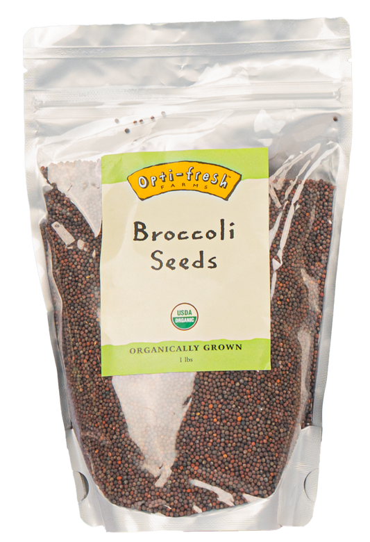 Opti-fresh® Farms Broccoli Seeds – 1.0 lbs (USDA Organic)
