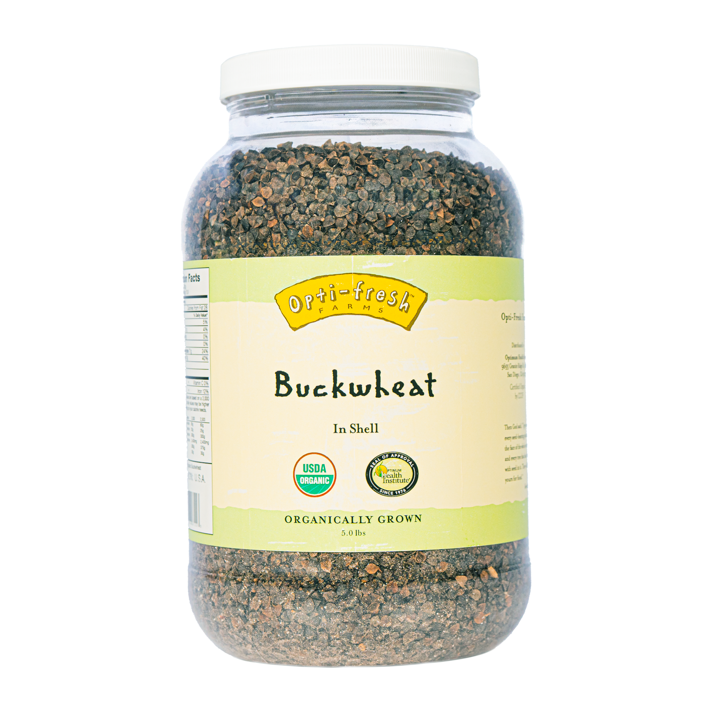 Opti-fresh® Farms Buckwheat (Whole, In Shell) – 5.0 lbs (USDA Organic)