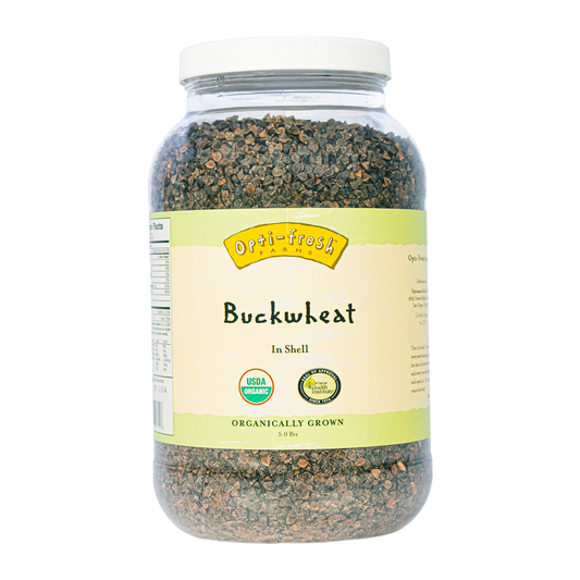 Opti-fresh® Farms Buckwheat (Whole, In Shell) – 5.0 lbs (USDA Organic)