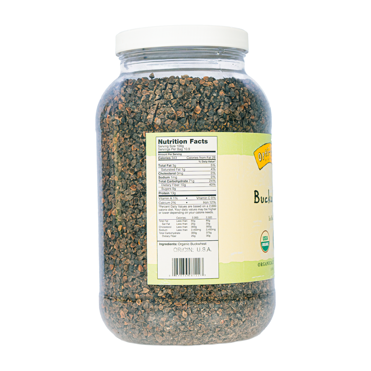 Opti-fresh® Farms Buckwheat (Whole, In Shell) – 5.0 lbs (USDA Organic)