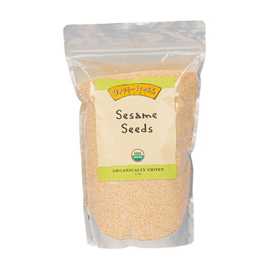 Opti-fresh® Farms Sesame Seeds (Hulled) – 2.0 lbs (USDA Organic)