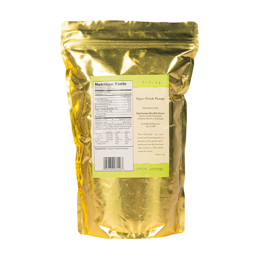 Opti-fresh® Farms Sesame Seeds (Hulled) – 2.0 lbs (USDA Organic)